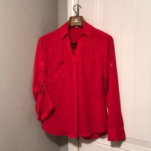 Express Chiffon Button Down